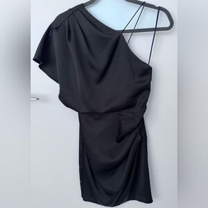 Dynamite Black One-Shoulder Dress